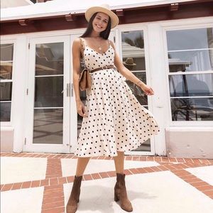 House of Harlow Polka dot midi